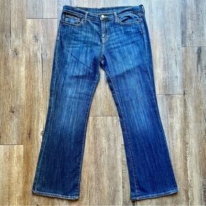 Lucky Brand Petunia Sweet N Low Boot Cut Dark Wash Denim Jeans Womens Size: 32